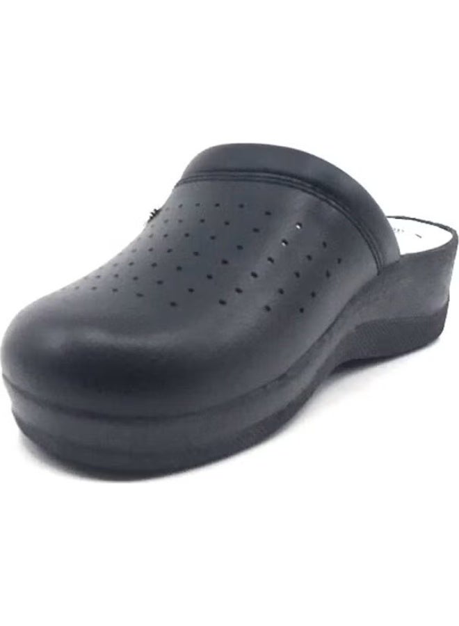 Gezer 04770 4 Point Black Anatomical Hospital & Work Sabo Men's Women's Slippers - Image 3